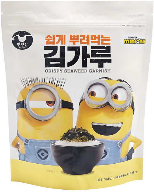 만전김 미니언즈 쉽게 뿌려먹는 김가루, 150g, 1개