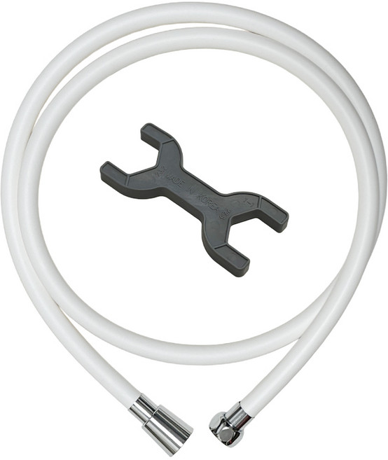 해피니즈 국산 PVC 샤워 호스 KC인증, 02 화이트, 2m