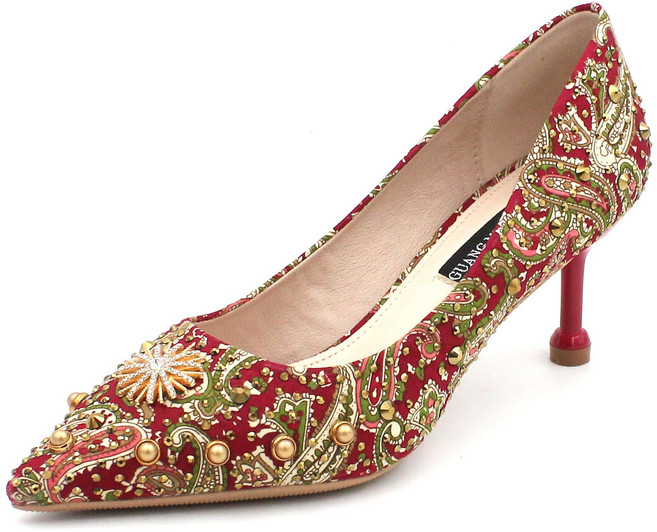 웨딩 슈즈 웨딩 슈즈 큐빅 여성 스틸레토 펌프스