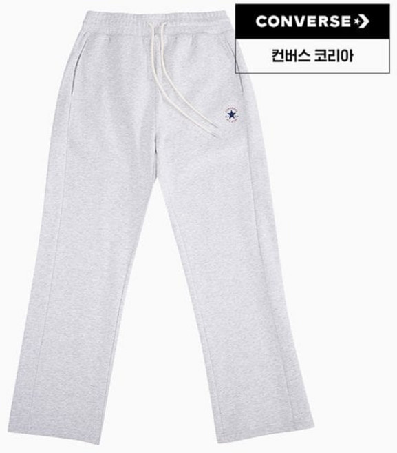 매장정품 CONVERSE 컨버스 본디드 웜 스트레이트 레그 플리스 팬츠 그레이 MCJ094-GGN 1389006
