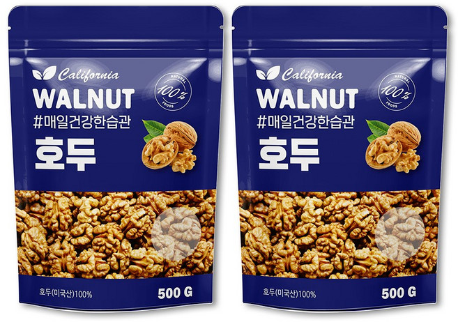 그린마켓 호두, 500g, 2개