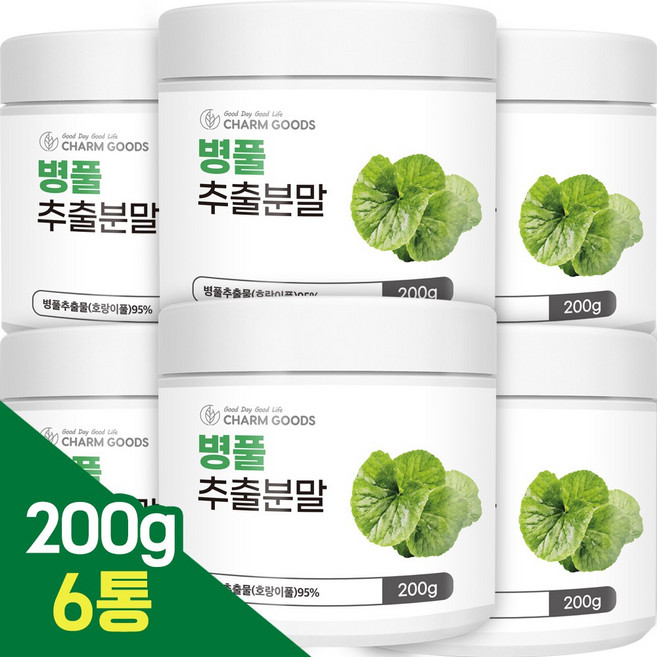 병풀추출물 분말 가루 호랑이풀, 6개, 200g