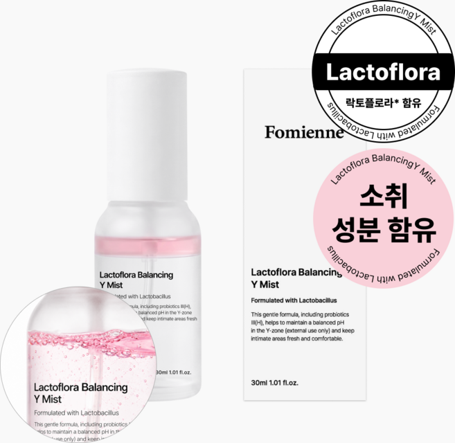 포미엔느 락토플로라 밸런싱 Y 케어 이너퍼퓸 미스트, 1개, 30ml