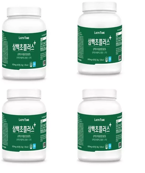 삼백초 추출물 곰피 맥문동 파이토 미켈리아닌 효능 60정 4개 식약처인정, 1개