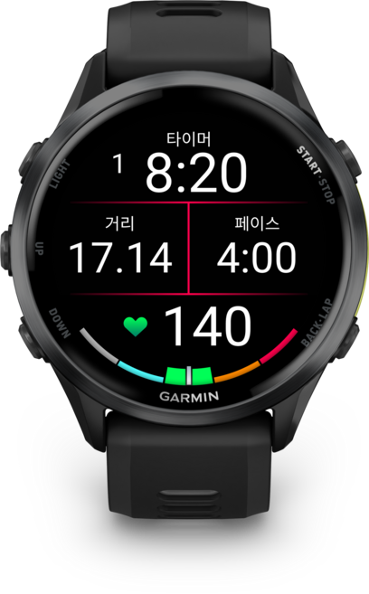 가민 러닝 GPS 스마트워치 포러너 970, 블랙 + 엠프엘로우, 3.54cm, GPS + 블루투스