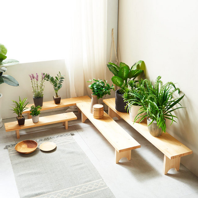 동화속나무 원목 화분 정리대