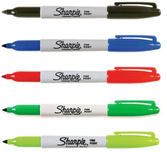 샤피 유성 네임펜 파인 낱색, ORANGE