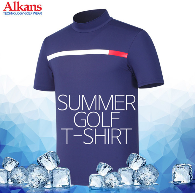 알칸스 여름 남성용 반팔 골프티셔츠 골프웨어_SM11