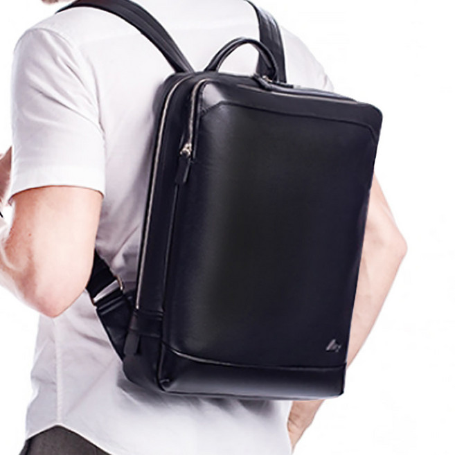 타푸 남자 슬림 가죽 직장인 정장 비지니스 노트북 백팩 T473