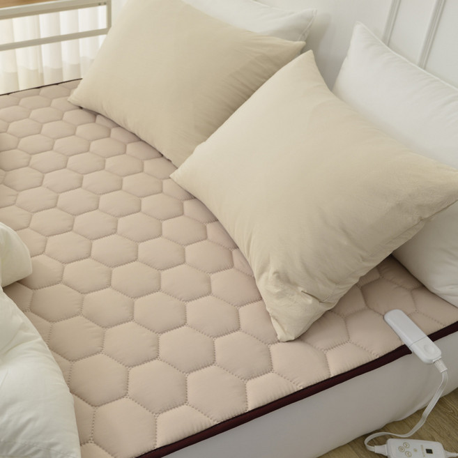 국내생산 EMF 두툼 항균 전자파차단 카본 탄소매트 슈퍼싱글 전기장판, 초코베이지SS