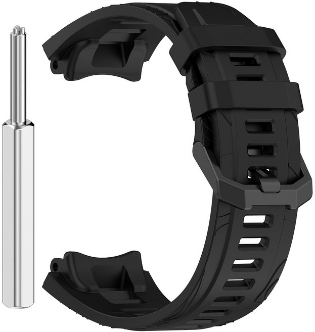 華米 Amazfit T-Rex 3 矽膠錶帶, 1個, 專用錶帶-黑