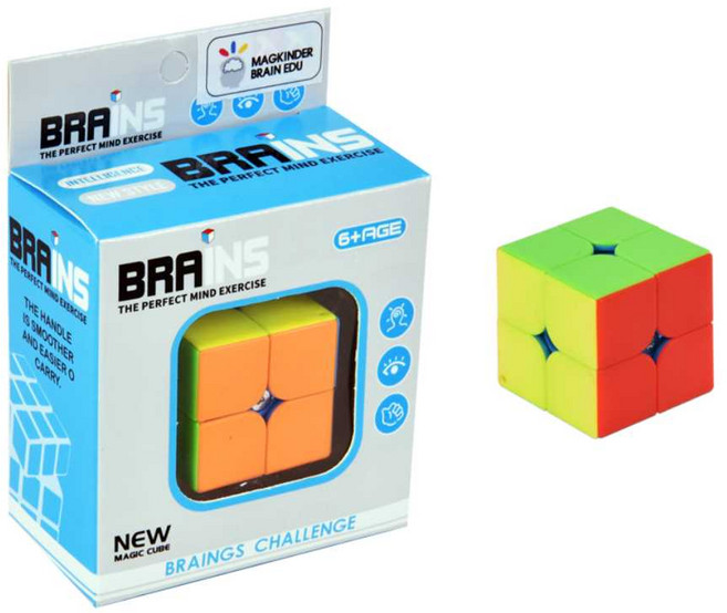 큐브 퍼즐 2X2 매직큐브 22큐브 선수용 스피드큐브 큐브퍼즐 B437, 단품, 1개