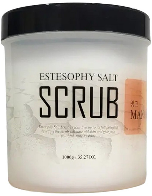 에스테소피 바디 스크럽 솔트 망고 1kg, 1개