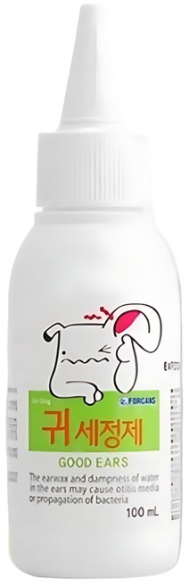 강아지 입양준비 위생관리용 청결세정제 가려움증 내추럴 피부질환 귀세척 이어크린, 1개, 귀세정제