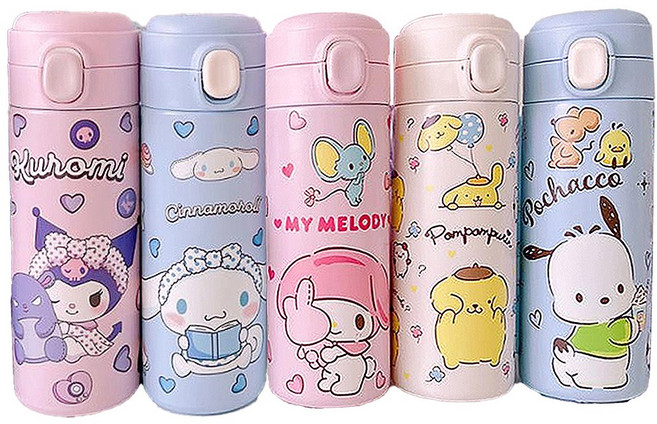(420ml)산리오 텀블러 포차코 시나모롤 물통 쿠로미 마이멜로디 텀블러, 쿠로미텀블러, 1개, 420ml
