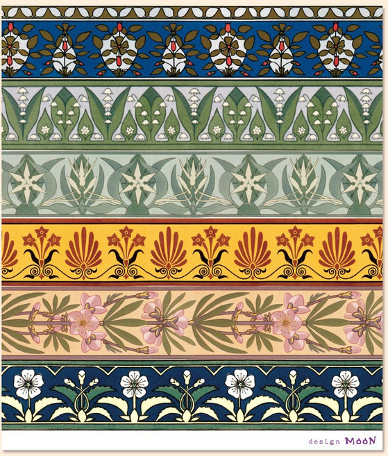 디자인달 [1000원 스티커 세트] 다이어리꾸미기 감성 빈티지 인스, 12-플라워 패턴(5장)