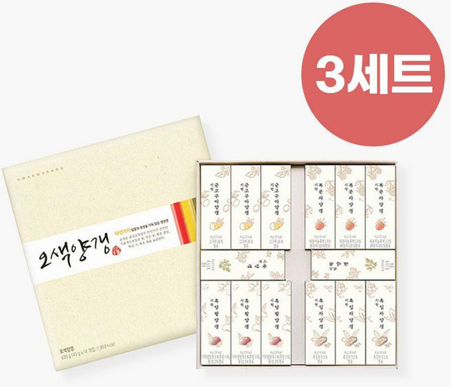 [G][화과방] 오색양갱세트 3세트 구성(14입) + 쇼핑백 1:1 증정, 신세계라이브쇼핑 [G][화과방] 오색양갱세트 3세트 구