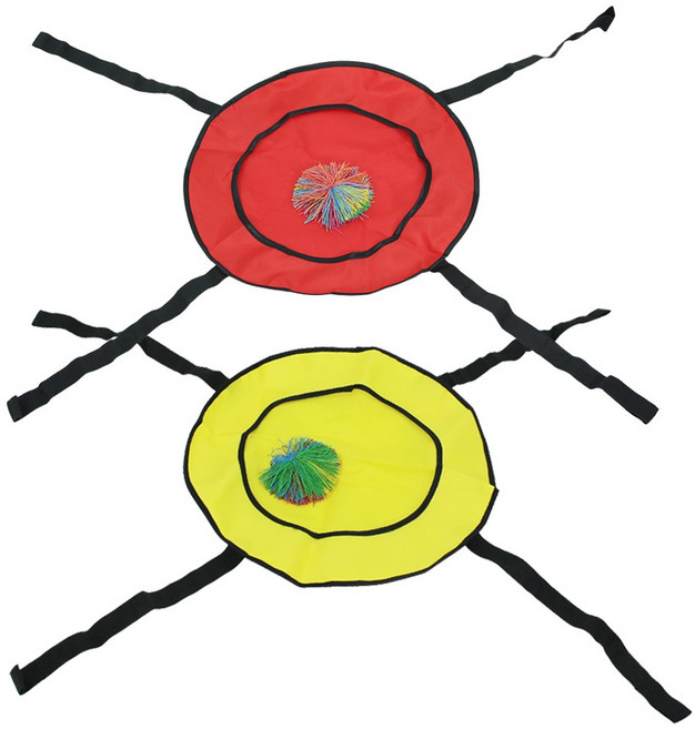 풍선대통령 너와나 2인 공튕기기 레드 옐로우 세트 체육대회 협동 게임 체육 놀이, 1세트