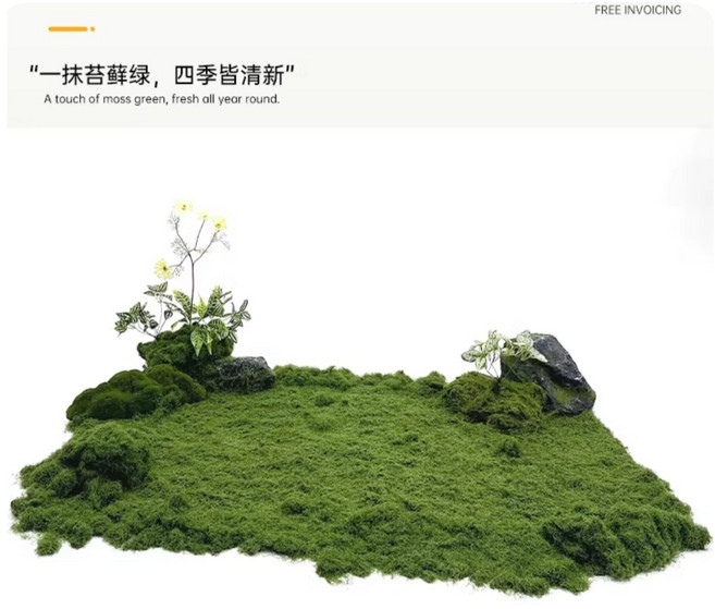 仿真絲狀苔蘚 微景觀佈置草絲 DIY青苔生態瓶造景, 淺綠色,30g, 1個