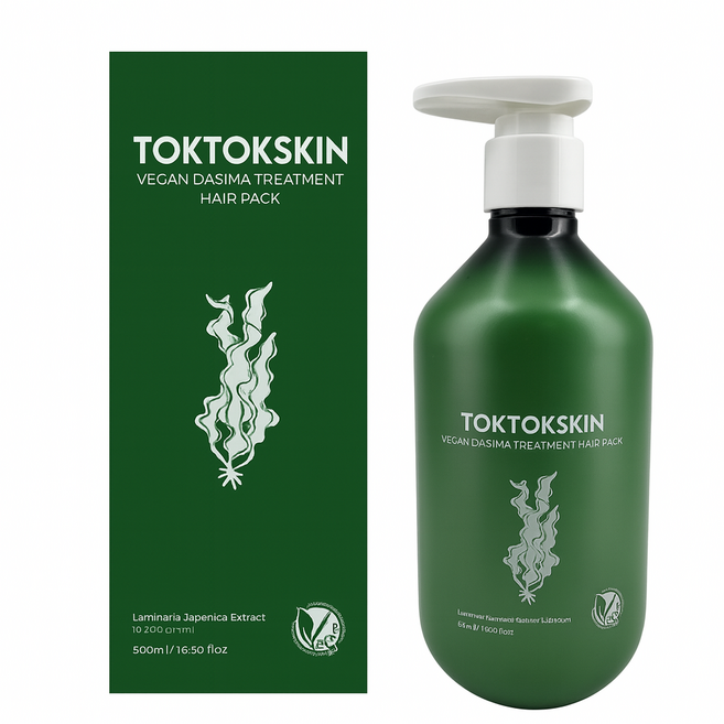 톡톡스킨 비건 임산부 탈모 다시마 트리트먼트 헤어팩 컨디셔너 500ml 1개입, 1개