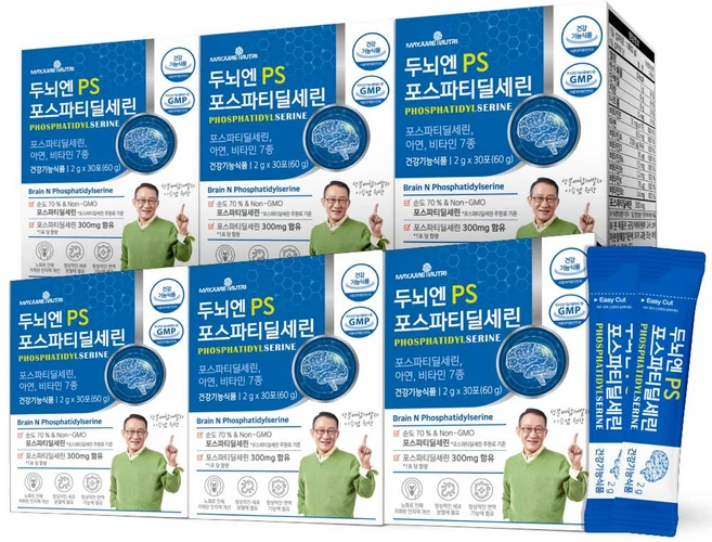 30포 한달분 이승남 박사 두뇌엔 PS 포스파티딜세린 뇌건강 인지력 영양제, 6개, 30회분 - 쿠팡