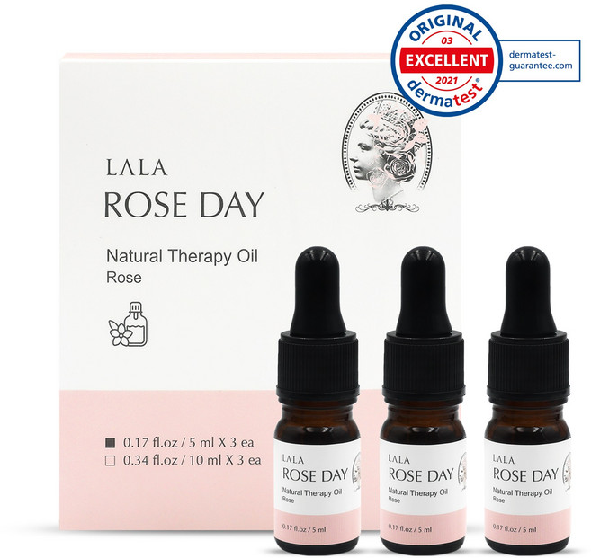 라라로즈데이 시즌2 스포이드 천연 오일 Y존 케어 속옷 향수 이너퍼퓸 여성청결제 로즈향 3개입 세트, 5ml, 3개