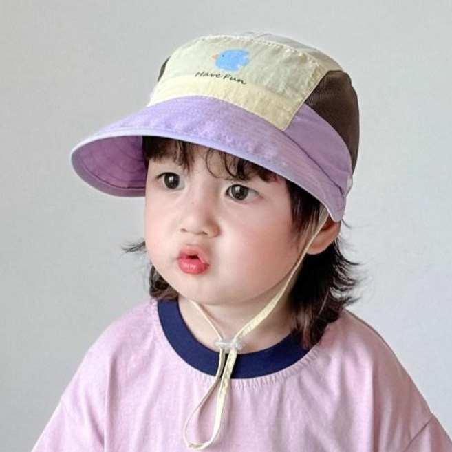 아기 캠프 플랩캡 캠핑 모자 수영 챙모자 여름