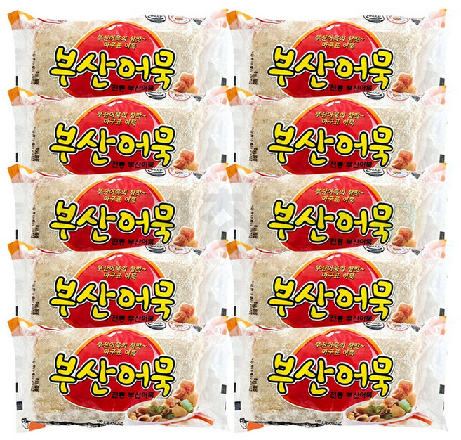 맛뜰안 부산어묵 1kg 사각 냉동, 10개
