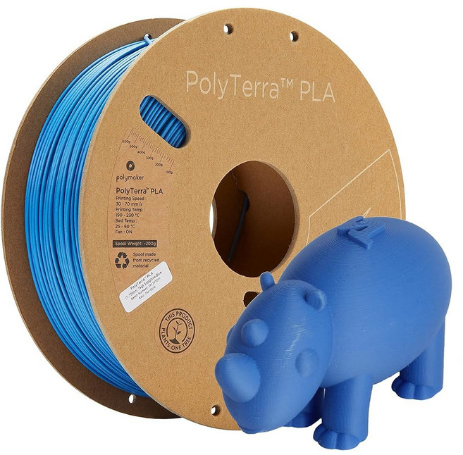 폴리메이커 매트 PLA 필라멘트 라바 레드 1.75mm 1kg 3D 프린팅 필라멘트 폴리테라 프린터, 21 123 - 1.75mm Matte Sapphire, 1kg (Old Packaging)