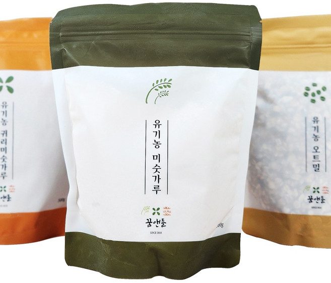 유기농 미숫가루 전통 찜 방식 국내산 선식 아침식사 대용, 1개