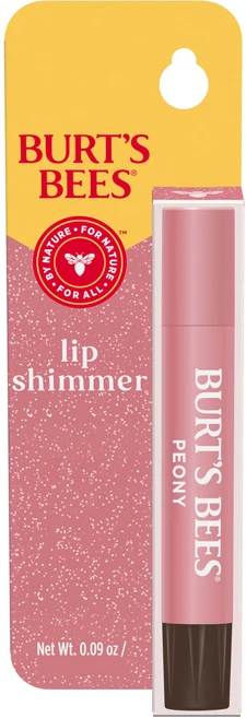 Burt’s Bees Lip Shimmer Peony; Warm Luminescent Color; High Impact Instant Moisture; with Shea and, 1개 - 쿠팡