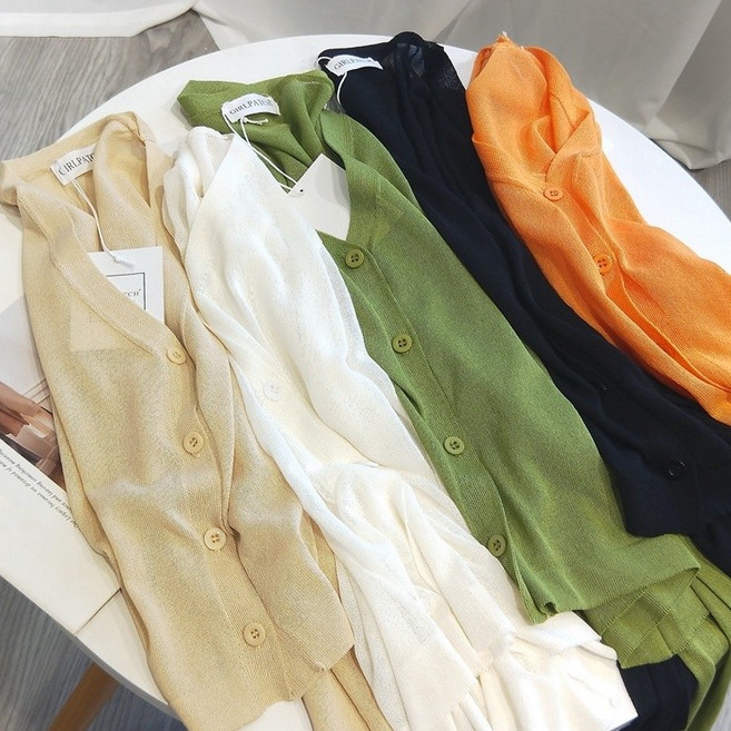 GIRLPATCH 針織開衫 薄款防曬冰絲外套