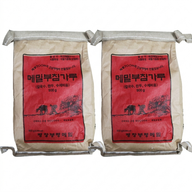 메밀부침가루 900g/평창봉평메밀, 900g, 2개