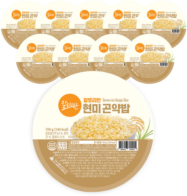 칼로리반 현미곤약밥, 150g, 10개