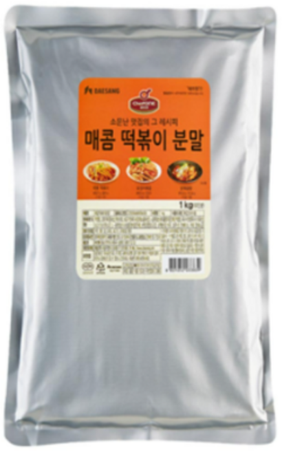 청정원 매콤 떡볶이 분말 1kg 간편조리 쉐프원 오징어볶음 닭도리탕 닭볶음탕 소스, 1개