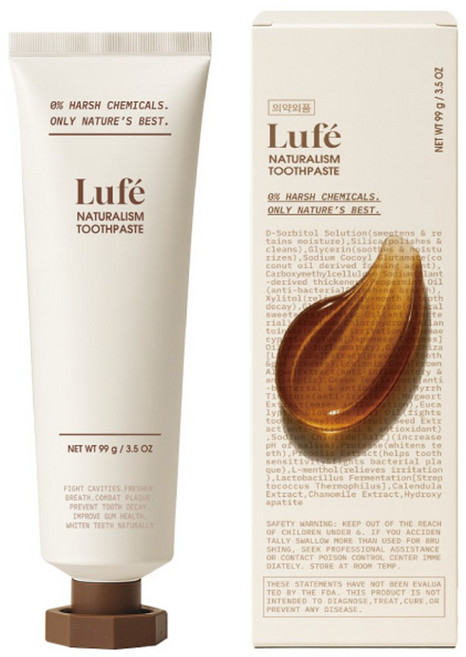 무불소 천연치약 구매평 만점 유해성분x 잇몸 질환 예방 구취제거, 99g, 1개