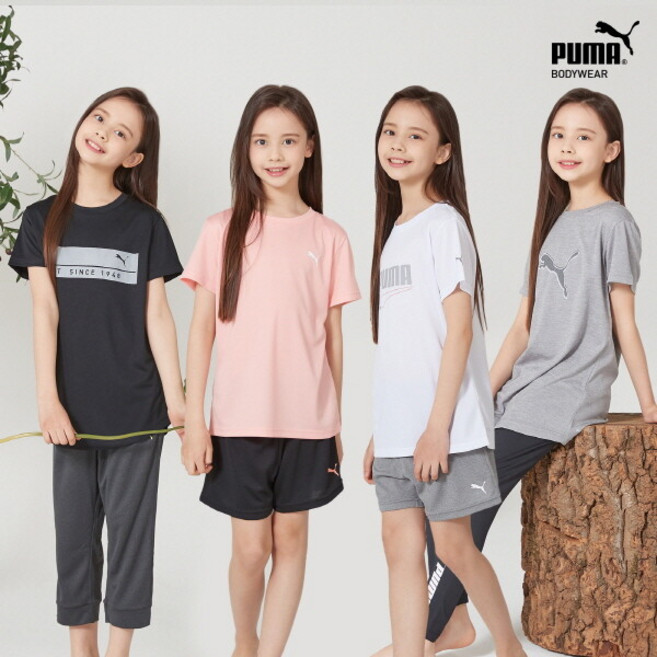 [푸마바디웨어] [푸마]패플[푸마] 여아 주니어 8차 이지웨어 2종세트 택일