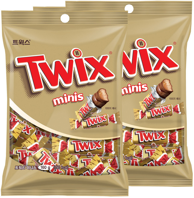 트윅스 미니 초콜릿, 160g, 2개