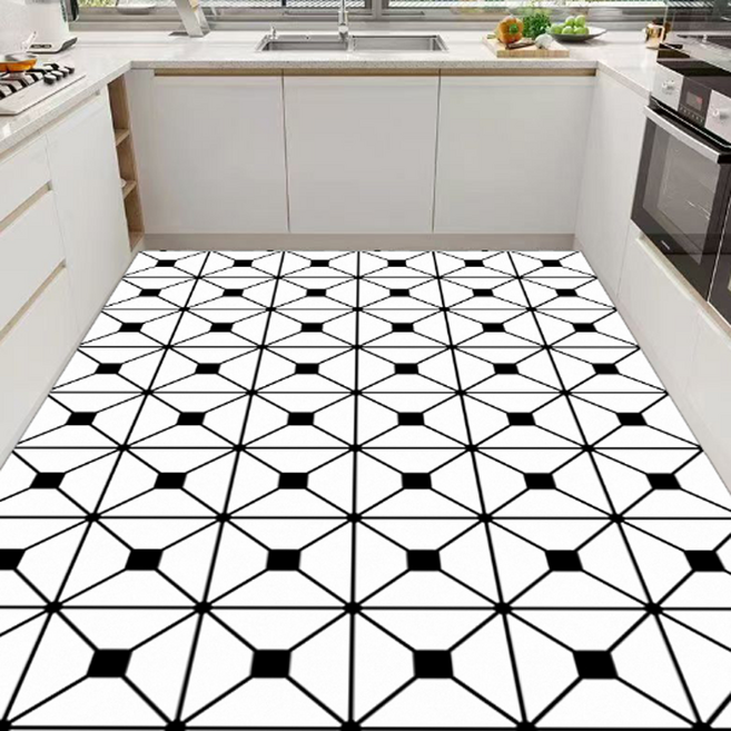 대형 주방 욕실 발매트 미끄럼방지 방수 다용도 PVC 커팅가능 매트 커팅 가능 매트, R003, 1개