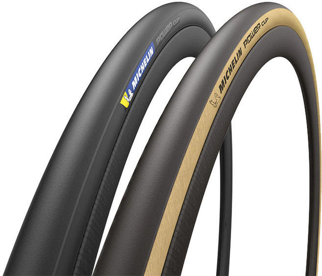 미쉐린 파워컵 TLR 튜블리스 레디 폴딩 로드 자전거 타이어, 1개