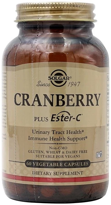 솔가 크랜베리 플러스 에스터-C 60 베지캡슐, 2개, 60정 - 쿠팡