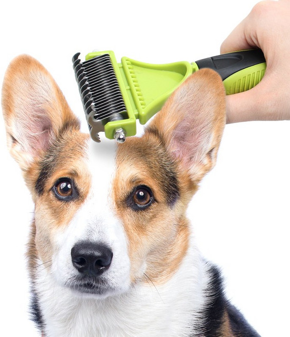 모가펫 반려동물 엉킨털제거 브러쉬 MOP-010, 1개, 그린 S (8.5 cm)