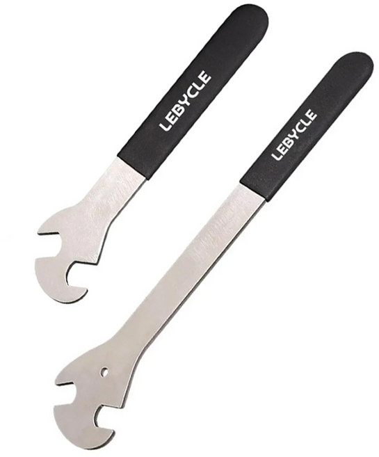 데일리쇼핑 자전거 페달렌치 LEBYCLE 22cm 34cm 페달렌치 체인커터 스프라켓 스패너 공구, 3개