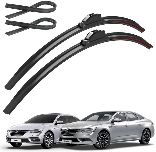 파이널 하이브리드 와이퍼 리필고무 패키지 4P, SM6 LFD (16~현재)