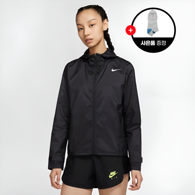 [백화점정품] 나이키 여성 바람막이 후디 재킷 CU3218 기능성 러닝 재킷 바람막이 JONE 데일리양말 증정