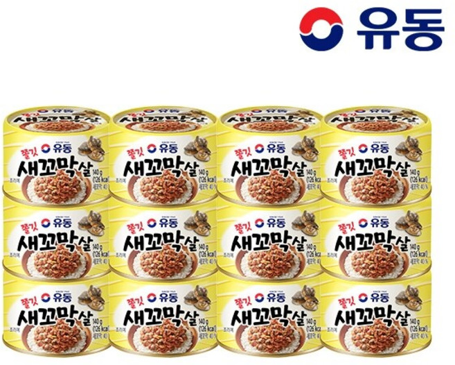 유동 쫄깃 새꼬막살, 140g, 12개