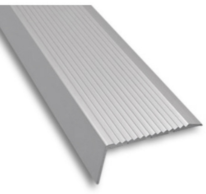 (재단가능) 신형 알루미늄 계단 논슬립(36mm 50mm) 2사이즈(2.4M 3M) _계단 미끄럼방지 논슬립 모서리마감 꼼꼼이 코너비드 ㄱ자 상가계단논슬립 상가병원미끄럼방지, 2.4M, 폭 50mm