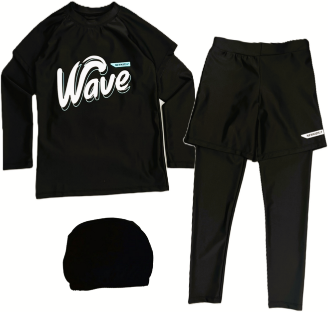 뉴키즈팩토리 주니어 키즈 남아 생존수영 수영복 래쉬가드 세트