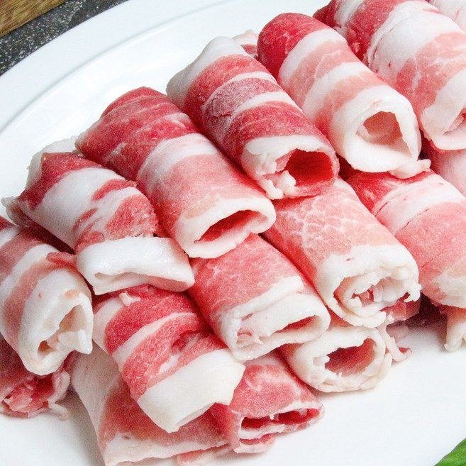 1등급 숙성 한돈 대패삼겹살 냉동 프리미엄 국내산 돼지고기 구이용 샤브샤브용, 500g, 1개