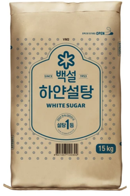 흰설탕(백설 15K), 1개, 백설탕, 15kg